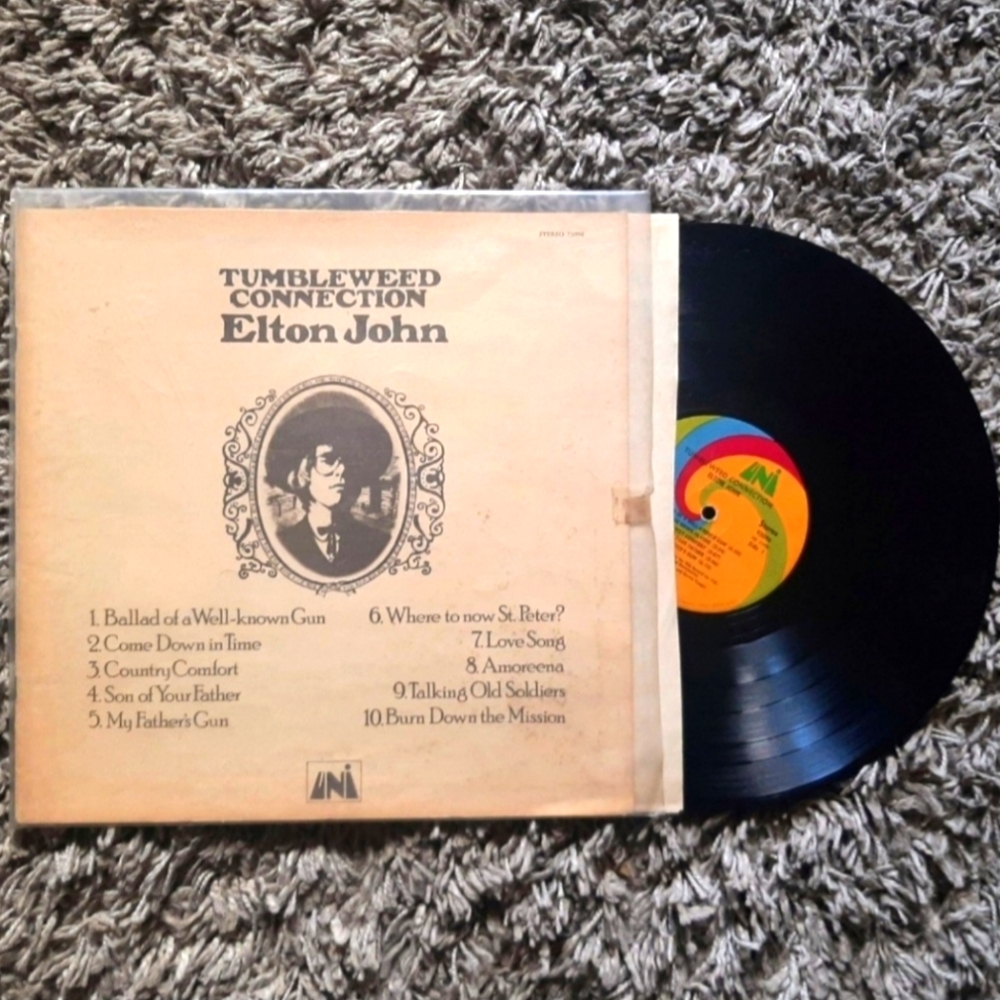 Elton John Tumbleweed Connection vintage 1970 vinyl record LP